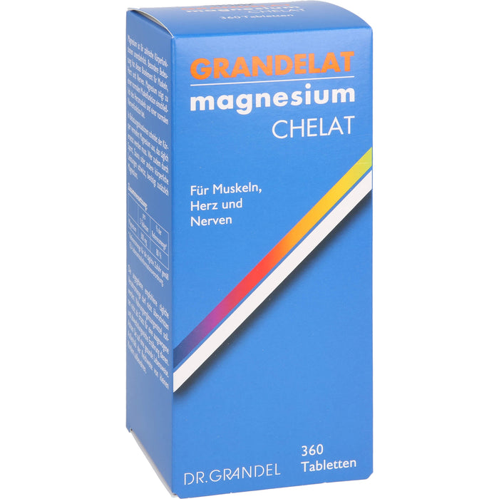 Dr. Grandel Grandelat Magnesium Chelat Tabletten für Muskeln, Herz und Nerven, 360 pc Tablettes