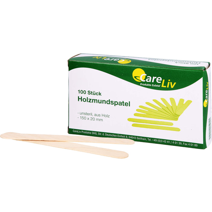 Holzmundspatel 15cm, 100 pcs. Wooden spatula