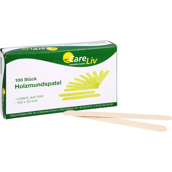 Holzmundspatel 15cm, 100 pcs. Wooden spatula