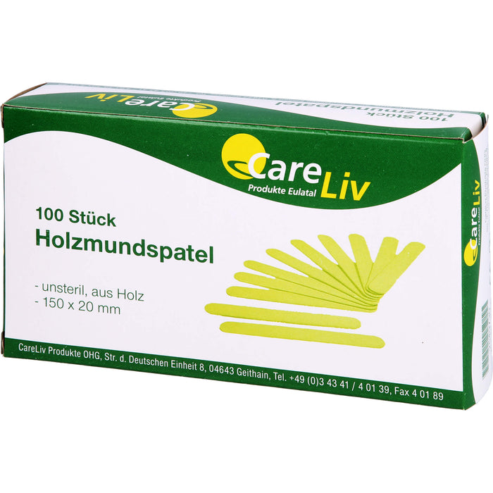 Holzmundspatel 15cm, 100 pcs. Wooden spatula
