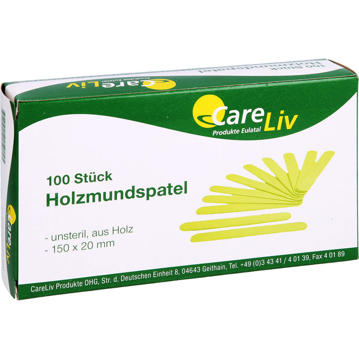 Holzmundspatel 15cm, 100 pcs. Wooden spatula