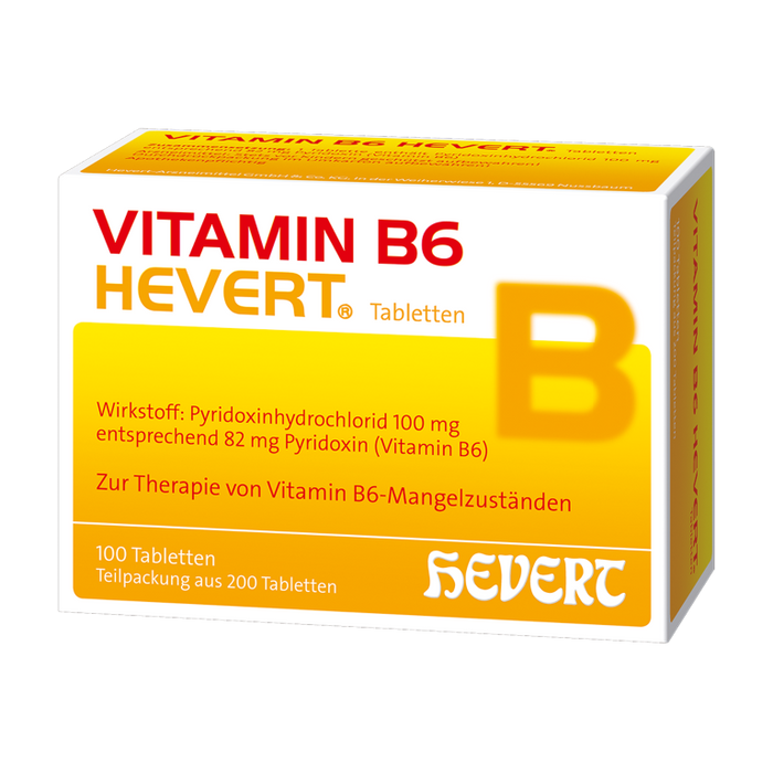 Vitamin B6 Hevert zur Therapie von Vitamin B6-Mangelzuständen, 200 pcs. Tablets