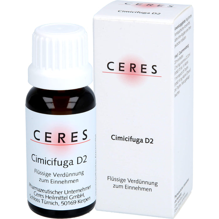 CERES Cimicifuga D2 Dil., 20 ml Solution