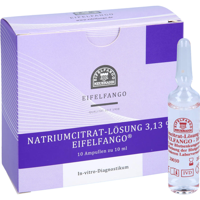 NATRIUM CITRICUM 3,13%, 10X10 ml AMP