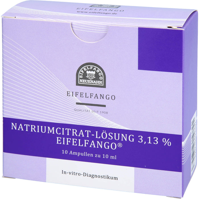 NATRIUM CITRICUM 3,13%, 10X10 ml AMP