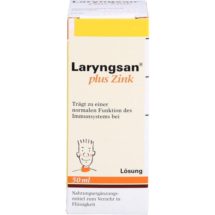 Laryngsan plus Zink Lösung trägt zu einer normalen Funktion des Immunsystems bei, 50 ml Lösung