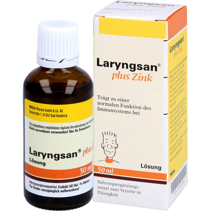 Laryngsan plus Zink Lösung trägt zu einer normalen Funktion des Immunsystems bei, 50 ml Solution