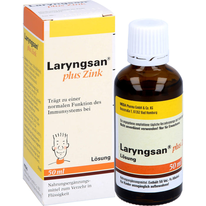 Laryngsan plus Zink Lösung trägt zu einer normalen Funktion des Immunsystems bei, 50 ml Solution