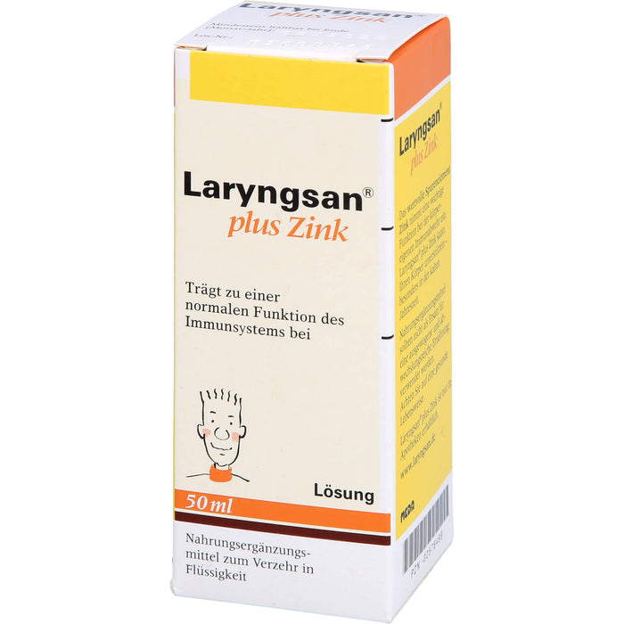 Laryngsan plus Zink Lösung trägt zu einer normalen Funktion des Immunsystems bei, 50 ml Solution