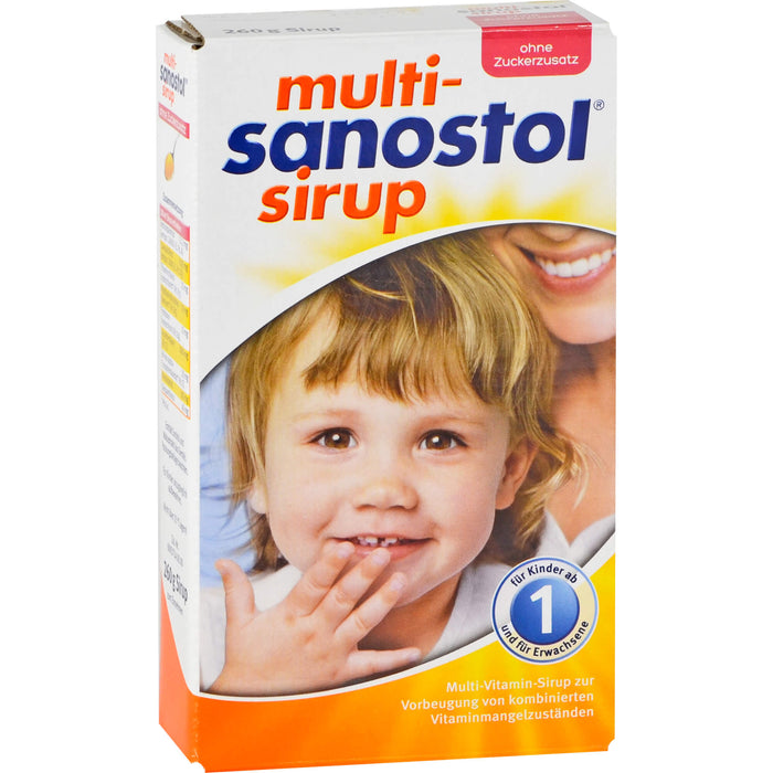 multi-sanostol Sirup ohne Zuckerzusatz, 260 g Solution