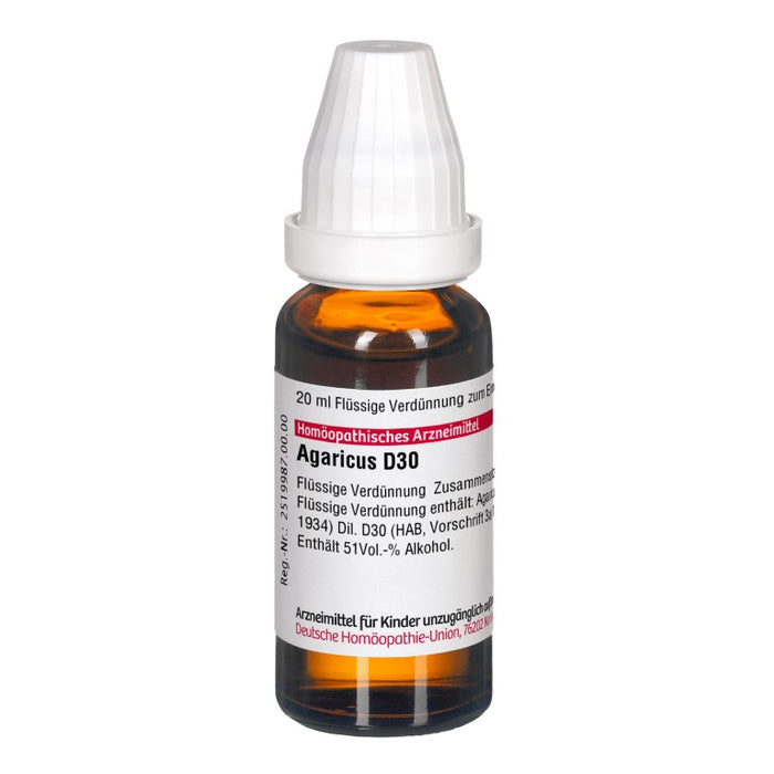 DHU Agaricus D30 Dilution, 20 ml Solution