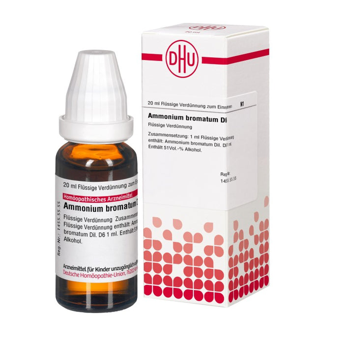 Ammonium bromatum D6 DHU Dilution, 20 ml Solution