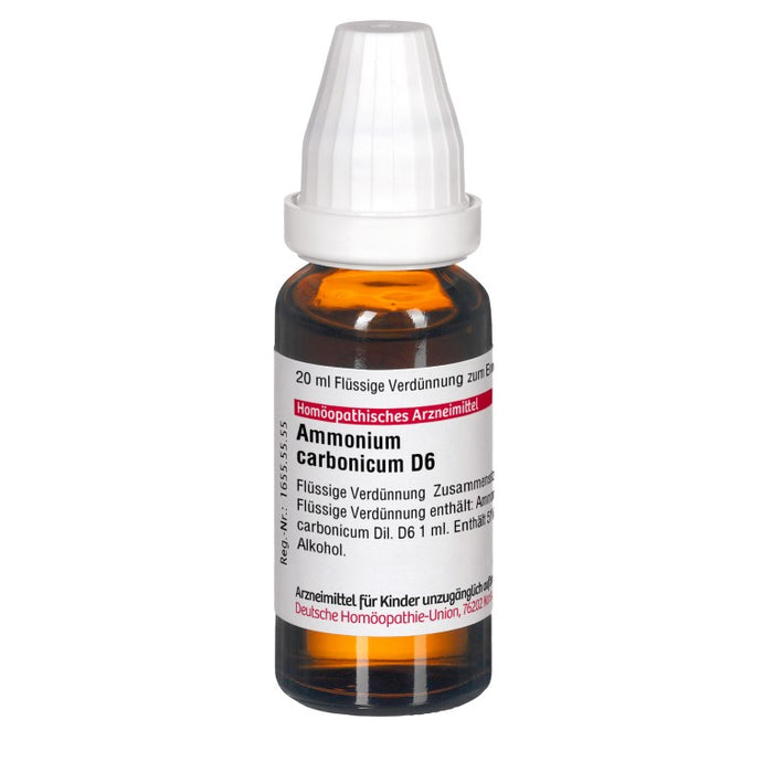 Ammonium carbonicum D6 DHU Dilution, 20 ml Lösung