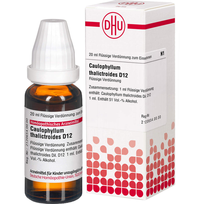 DHU Caulophyllum thalictroides D12 Dilution, 20 ml Solution