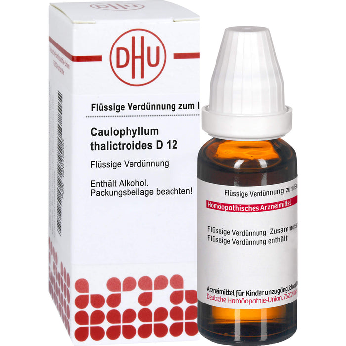 DHU Caulophyllum thalictroides D12 Dilution, 20 ml Solution