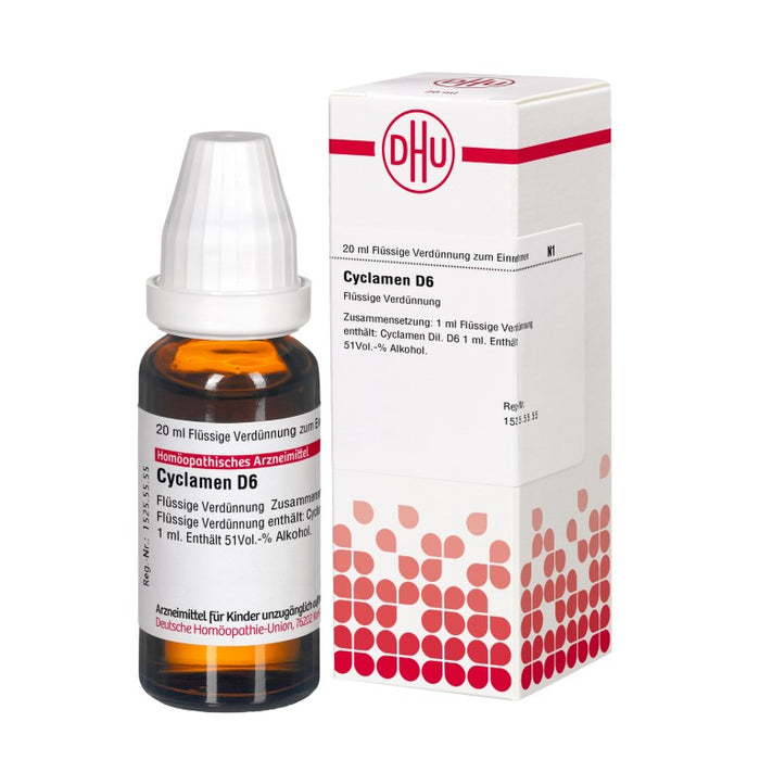 DHU Cyclamen D6 Dilution, 20 ml Solution