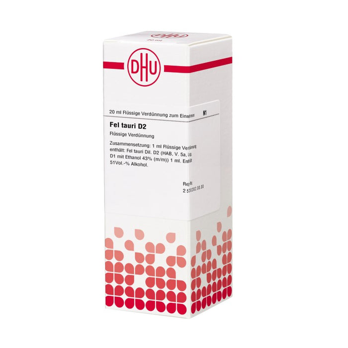 DHU Fel tauri D2 Dilution, 20 ml Solution