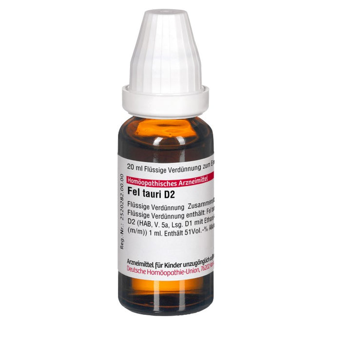 DHU Fel tauri D2 Dilution, 20 ml Solution