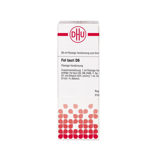 Fel tauri D6 DHU Dilution, 20 ml Lösung
