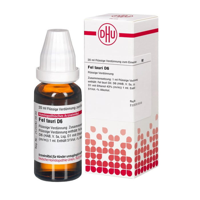 Fel tauri D6 DHU Dilution, 20 ml Solution