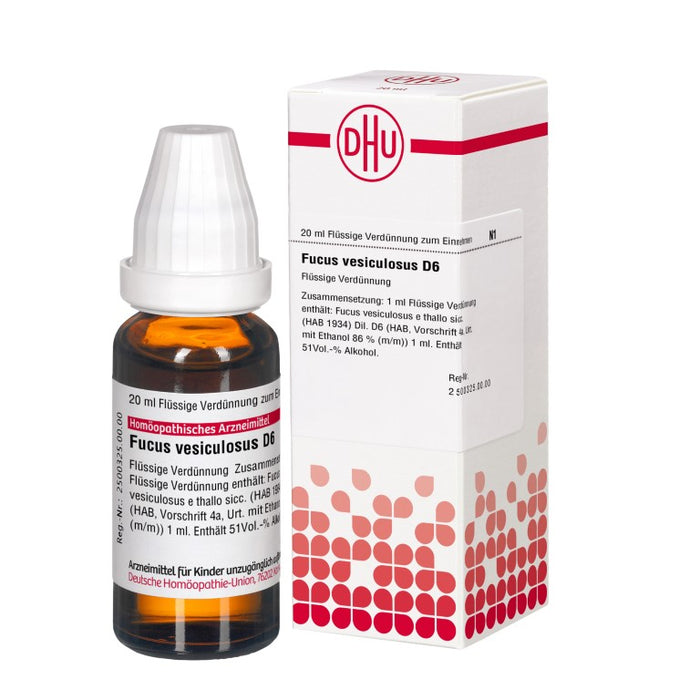 DHU Fucus vesiculosus D6 Dilution, 20 ml Solution
