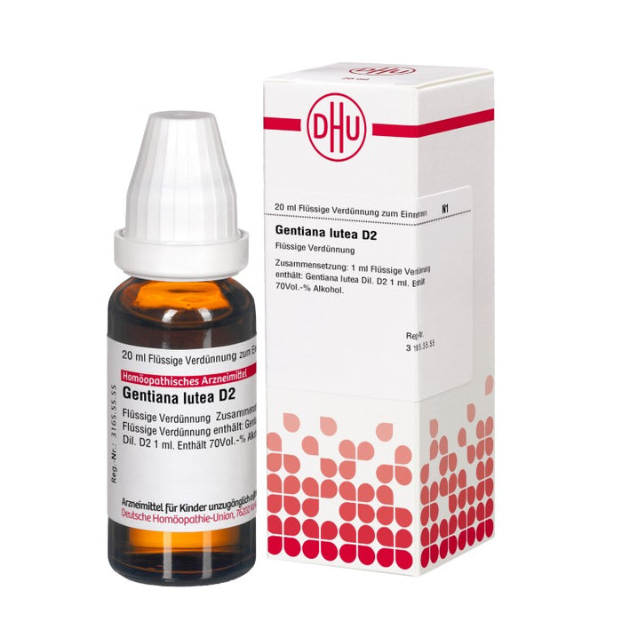 Gentiana lutea D2 DHU Dilution, 20 ml Solution