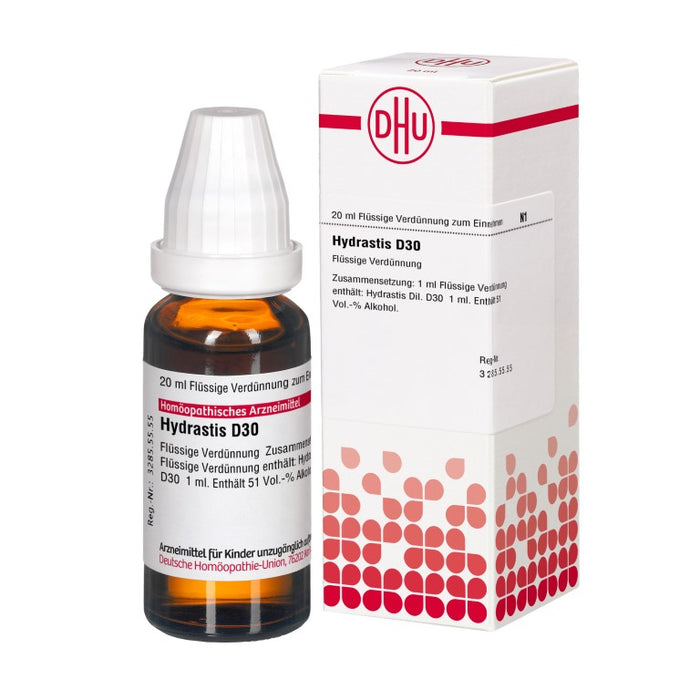 DHU Hydrastis D30 Dilution, 20 ml Solution