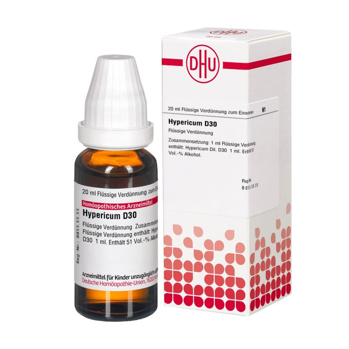 DHU Hypericum D30 Dilution, 20 ml Solution