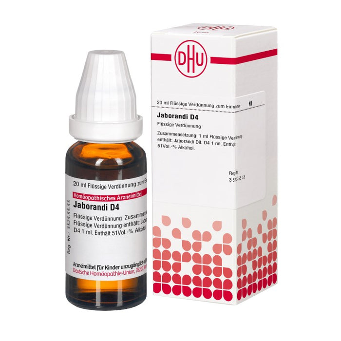Jaborandi D4 DHU Dilution, 20 ml Solution