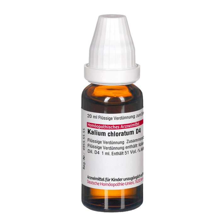 DHU Kalium chloratum D4 Dilution, 20 ml Solution