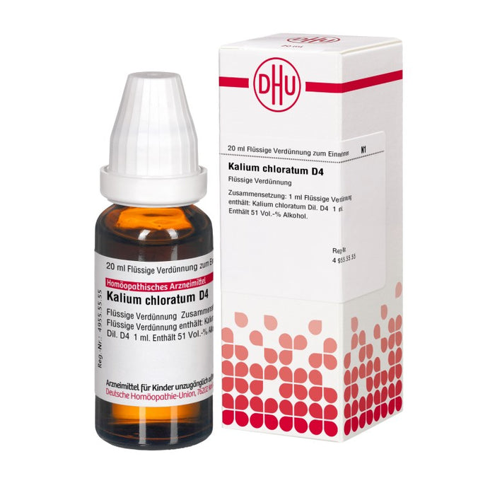 DHU Kalium chloratum D4 Dilution, 20 ml Solution