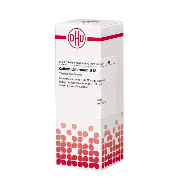Kalium chloratum D12 DHU Dilution, 20 ml Solution