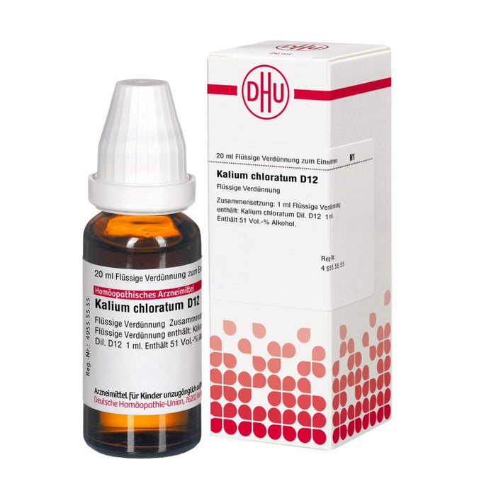 Kalium chloratum D12 DHU Dilution, 20 ml Solution