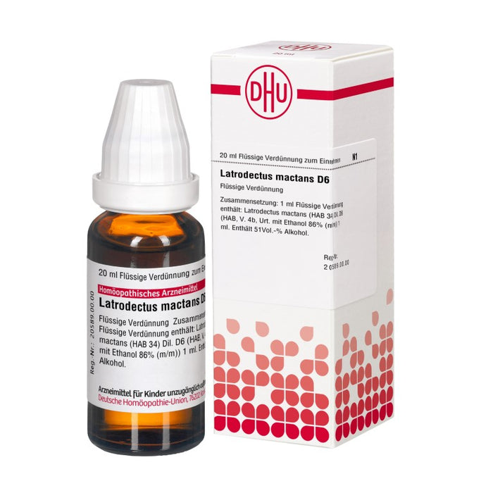 DHU Latrodectus mactans D6 Dilution, 20 ml Solution