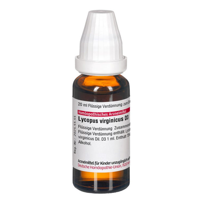 DHU Lycopus virginicus D3 Dilution, 20 ml Solution