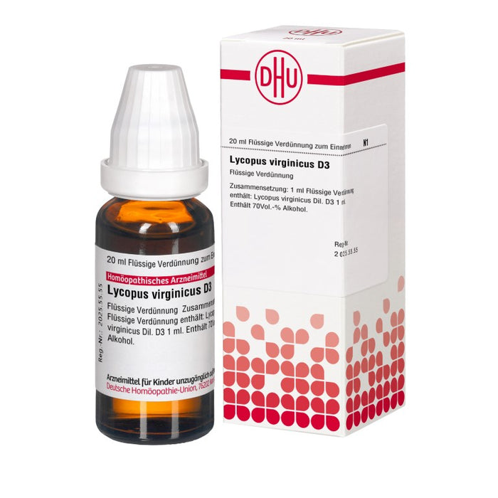DHU Lycopus virginicus D3 Dilution, 20 ml Solution