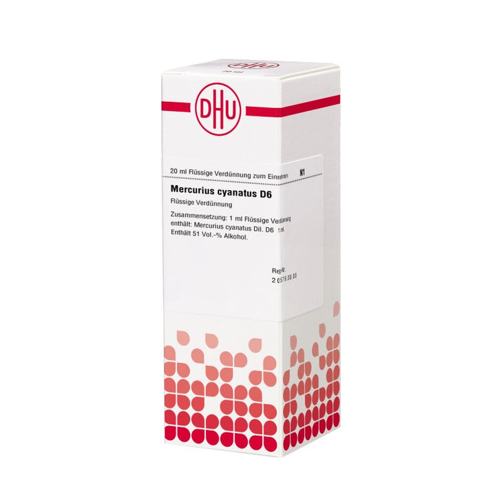 DHU Mercurius cyanatus D6 Dilution, 20 ml Solution