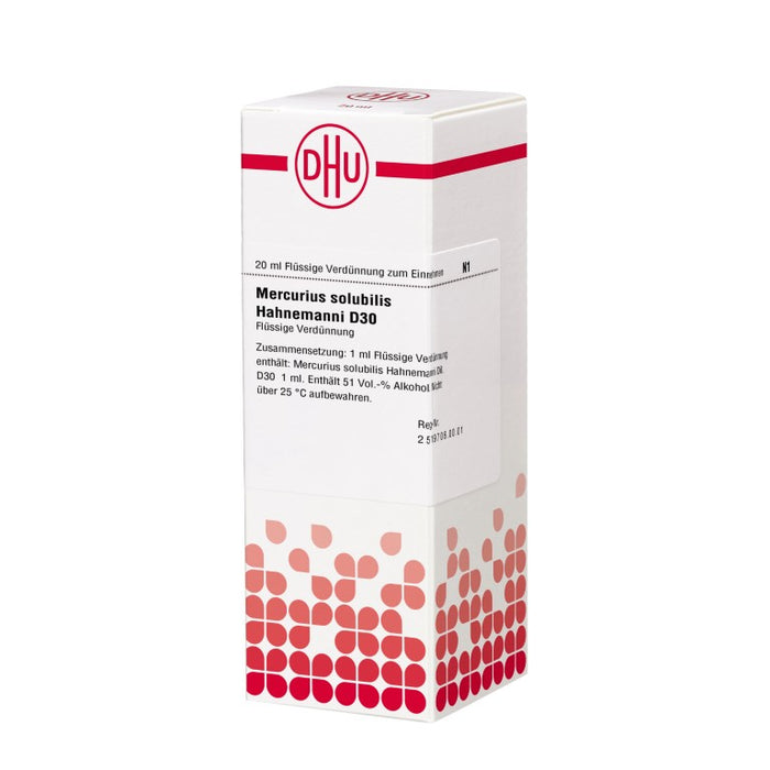 DHU Mercurius solubilis Hahnemanni D30 Dilution, 20 ml Solution
