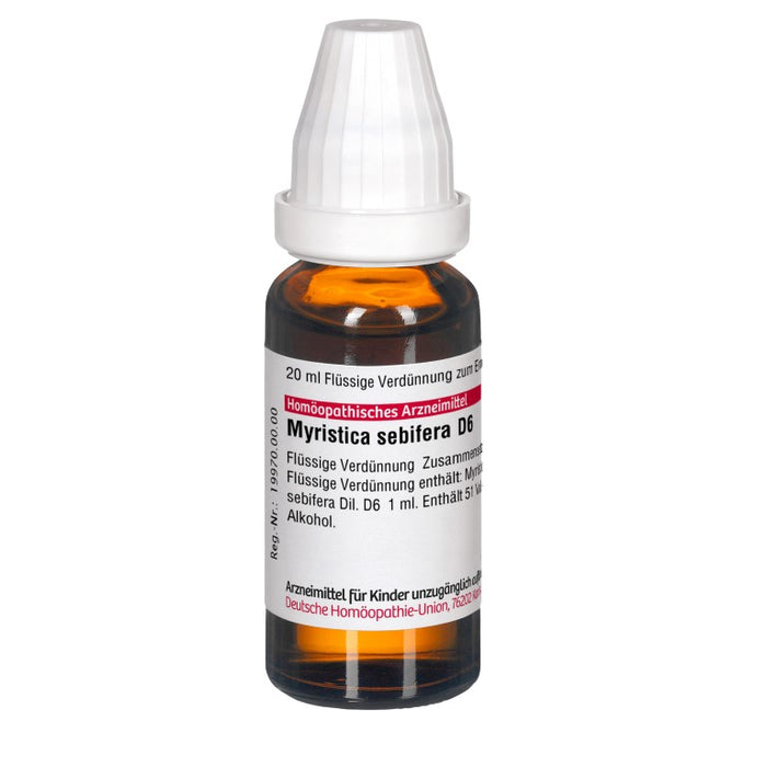 Myristica sebifera D6 DHU Dilution, 20 ml Solution