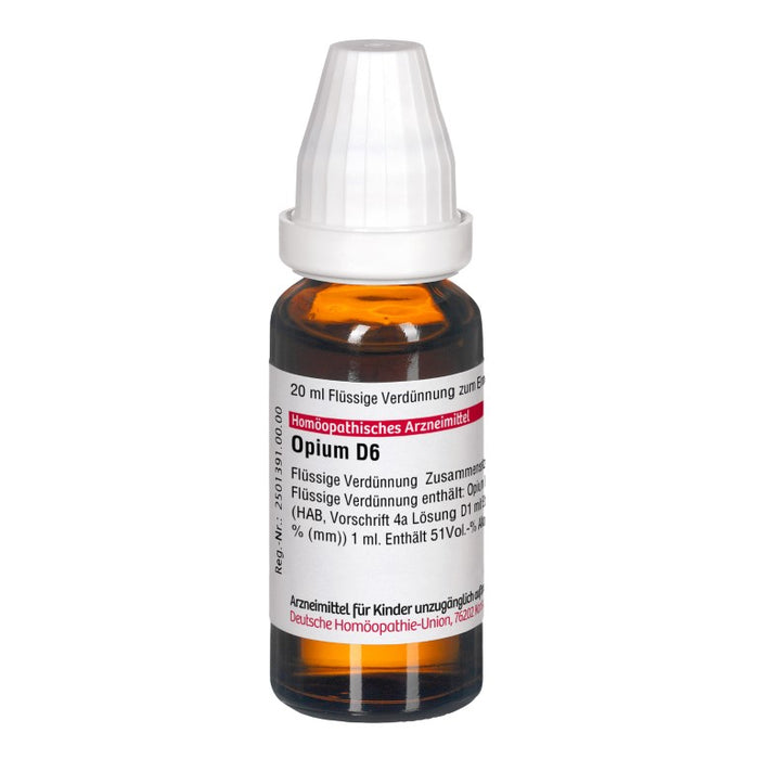 DHU Opium D6 Dilution, 20 ml Solution
