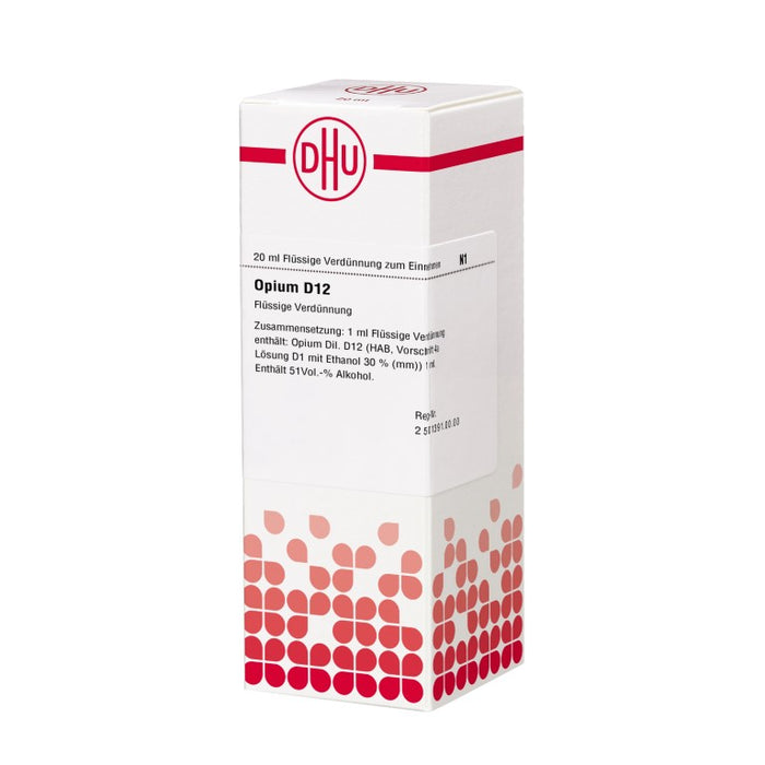 DHU Opium D12 Dilution, 20 ml Solution