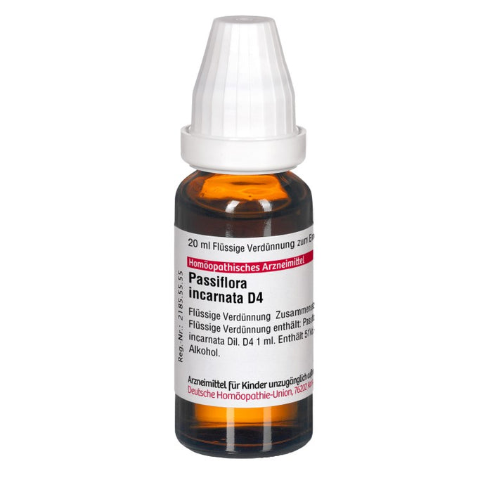 Passiflora incarnata D4 DHU Dilution, 20 ml Solution