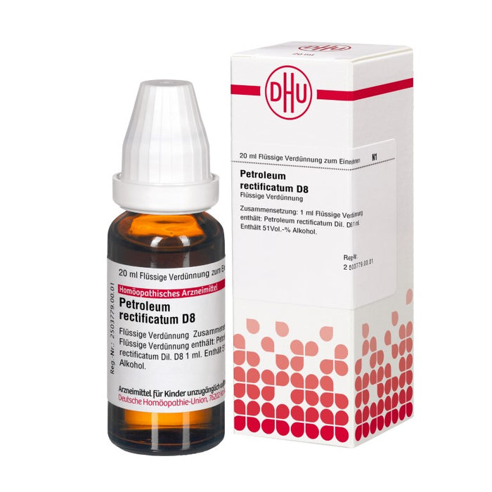 Petroleum rectificatum D8 DHU Dilution, 20 ml Solution