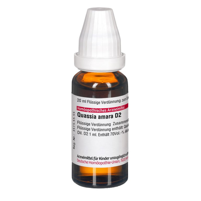 DHU Quassia D2 Dilution, 20 ml Solution