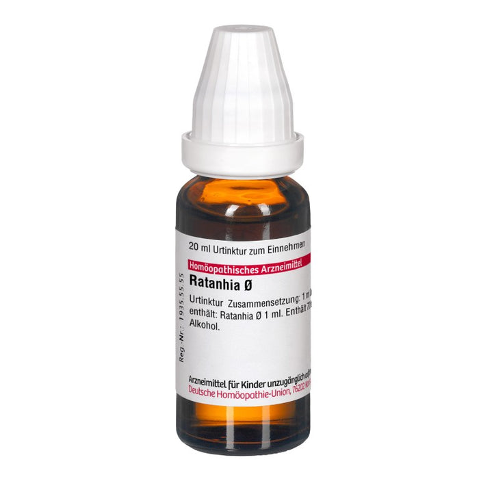 Ratanhia Urtinktur D1 DHU, 20 ml Solution