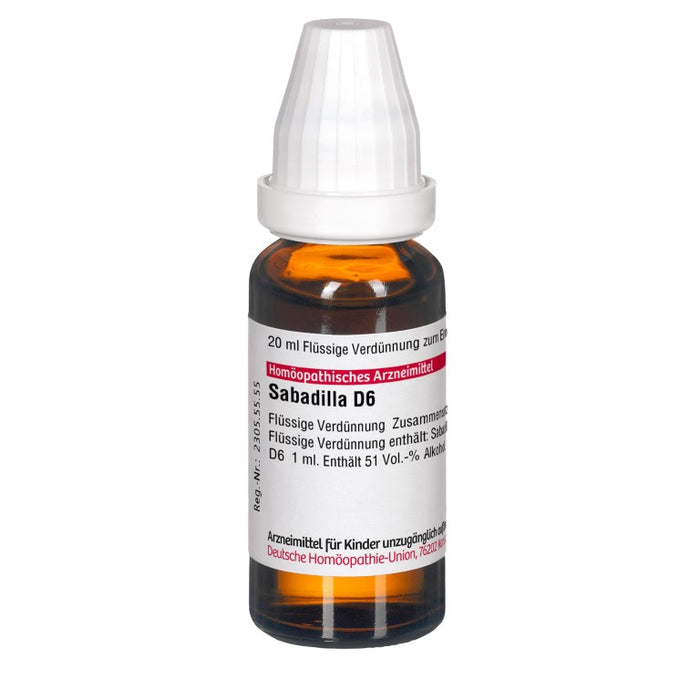 Sabadilla D6 DHU Dilution, 20 ml Solution