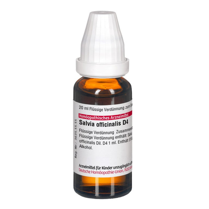 Salvia officinalis D4 DHU Dilution, 20 ml Solution