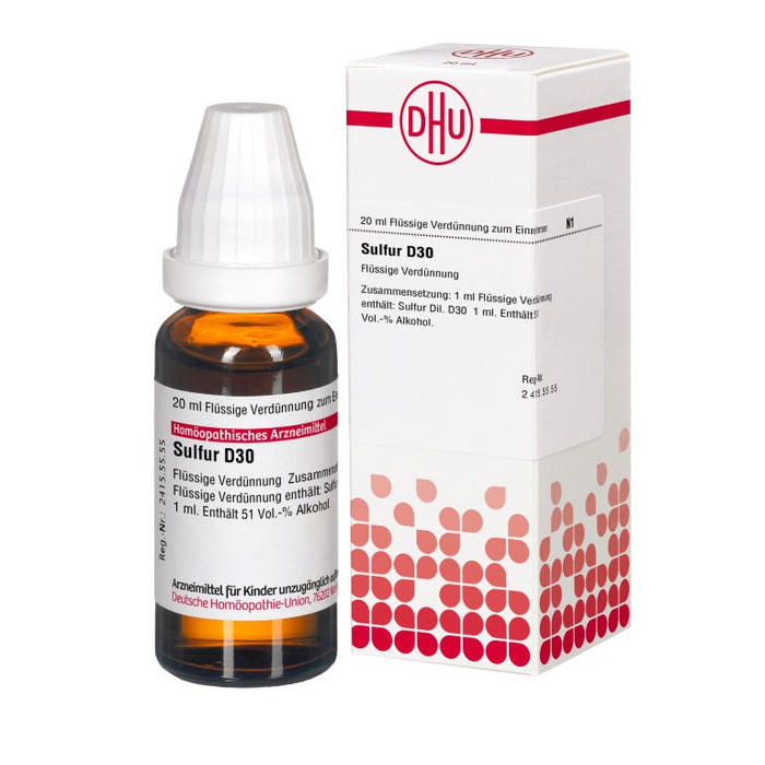DHU Sulfur D30 Dilution, 20 ml Solution