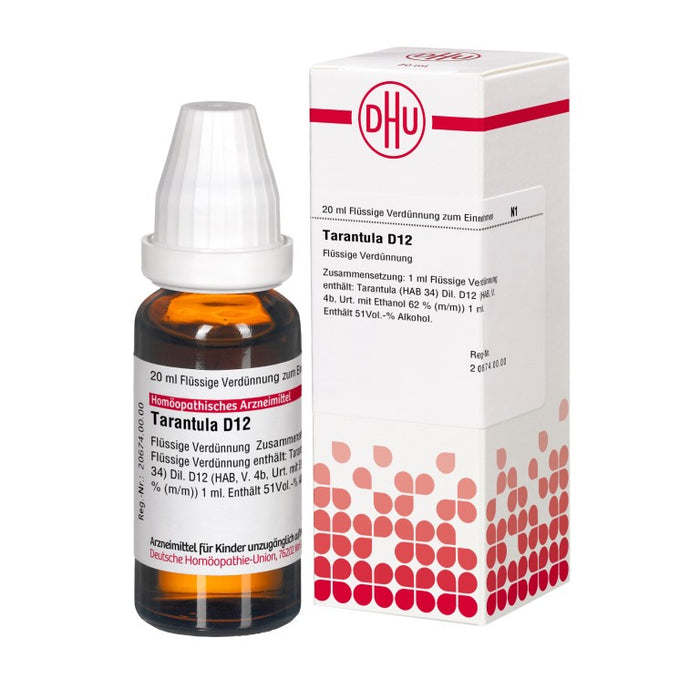 DHU Tarantula D12 Dilution, 20 ml Solution