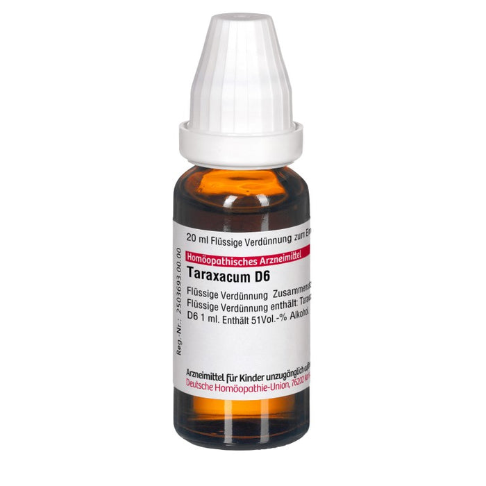 DHU Taraxacum D6 Dilution, 20 ml Solution
